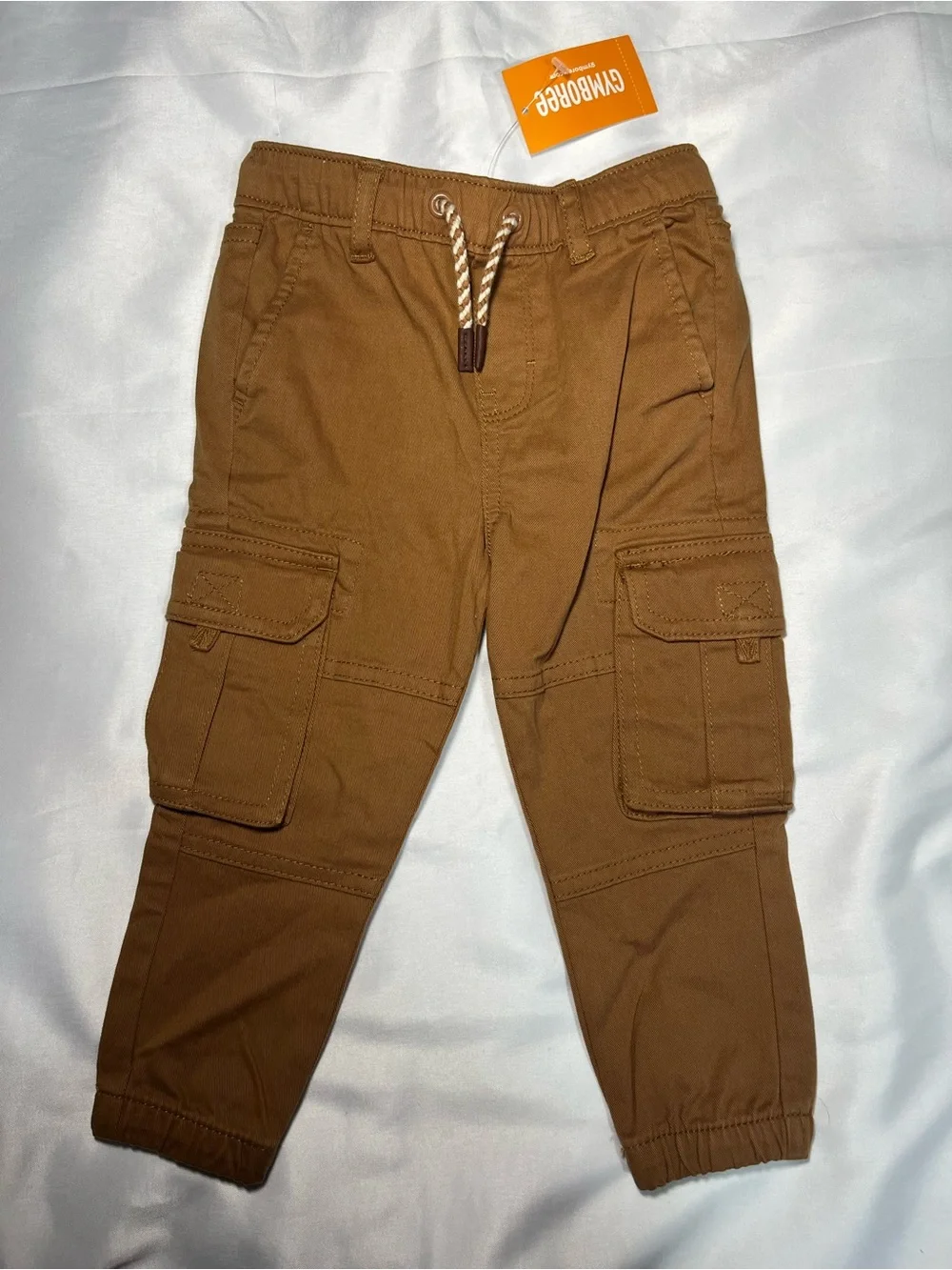 Gymboree Toddler Boy 2T Khaki Jogger Pants Cargo Pockets NWT